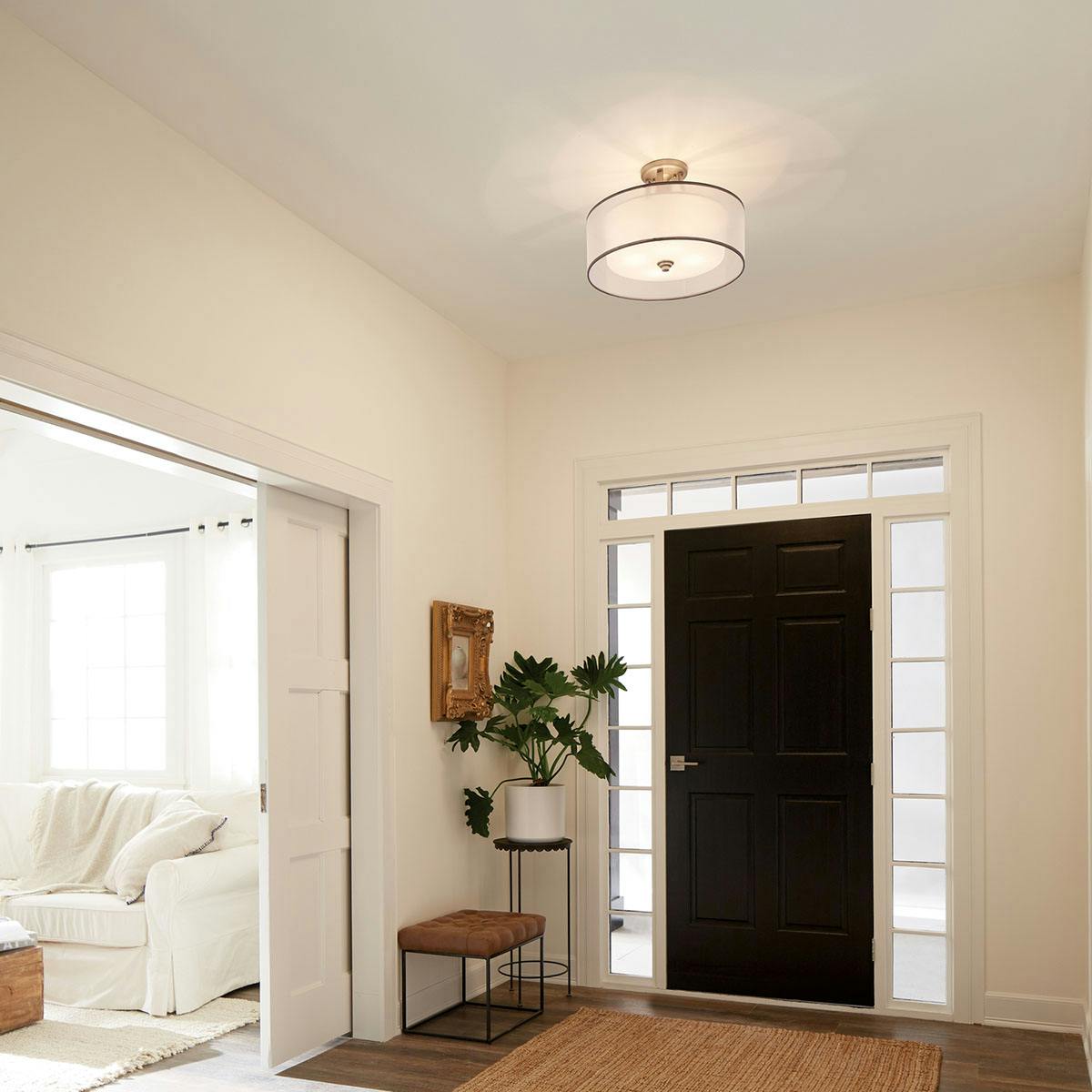 Day time Hallway image featuring Lacey flush mount light 42387AP
