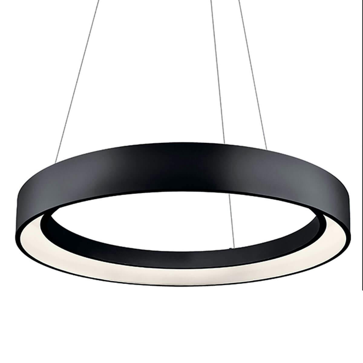 Fornello LED Pendant Black & Glossy White without the canopy on a white background
