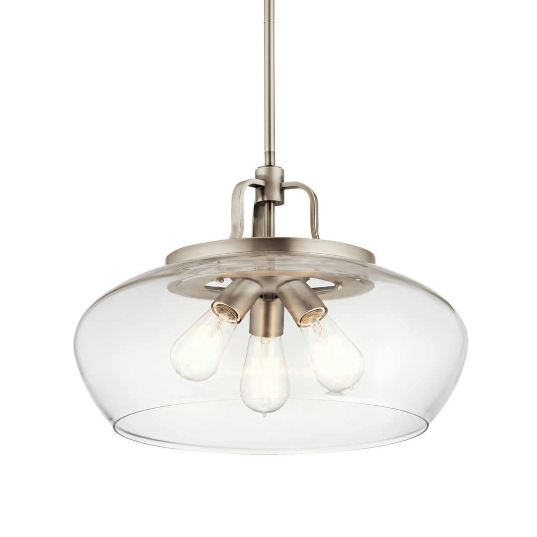 The Davenport Convertible Pendant in Pewter on a white background