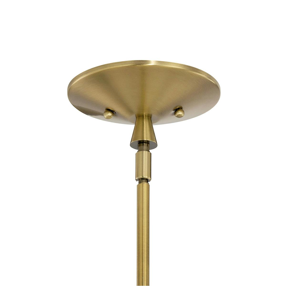 Canopy for the Torvee 6 Light Chandelier Brass on a white background