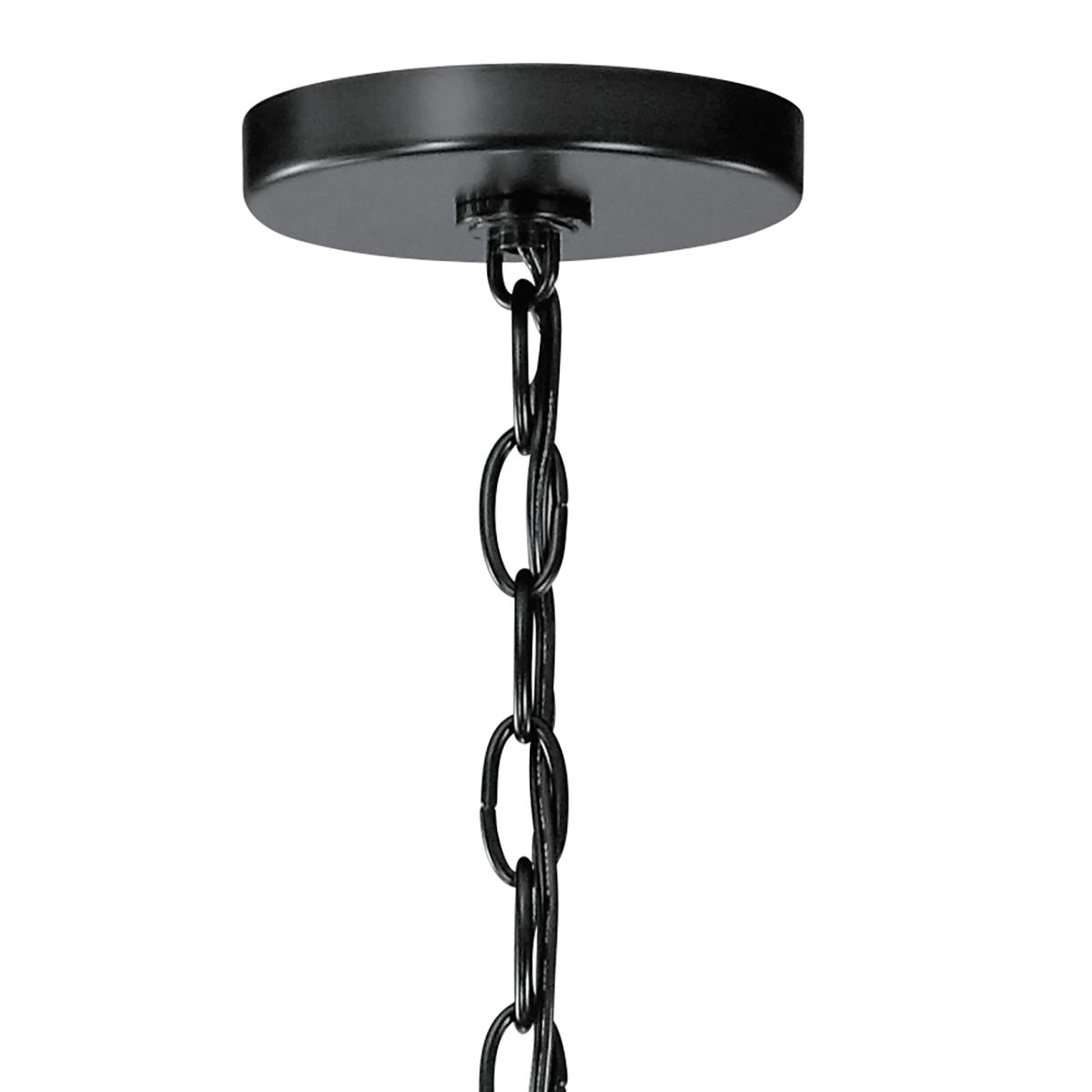 Canopy for the Valserrano 31.75" 2 Tier Chandelier Black on a white background