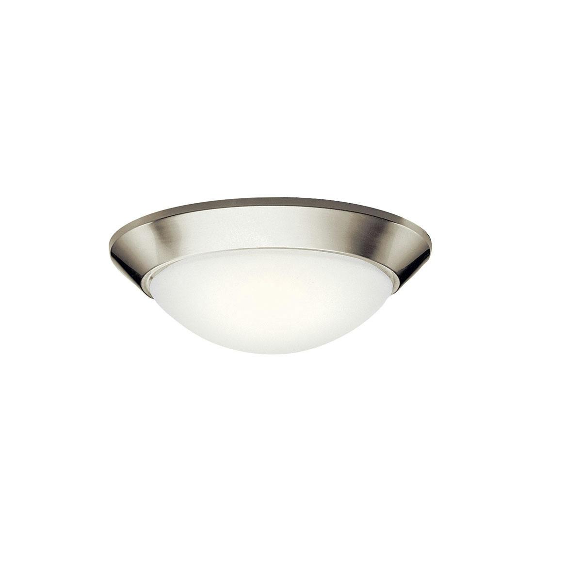 Ceiling Space 16.5" Flush Mount Nickel on a white background