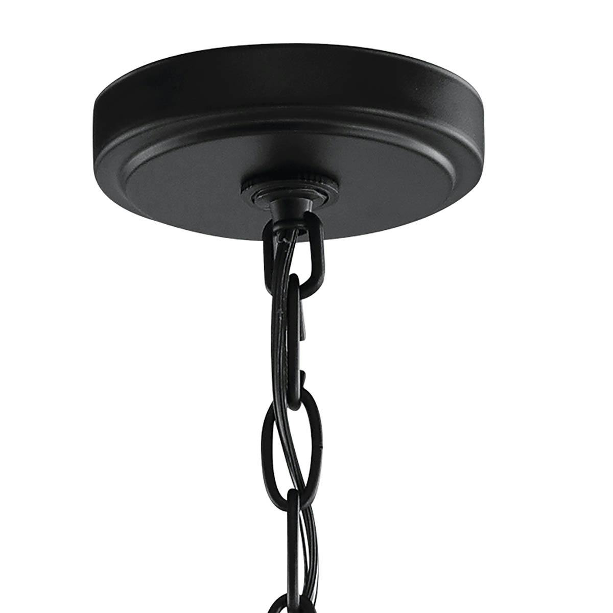 Canopy for the Voleta 20.75" 3 Light Pendant Black on a white background