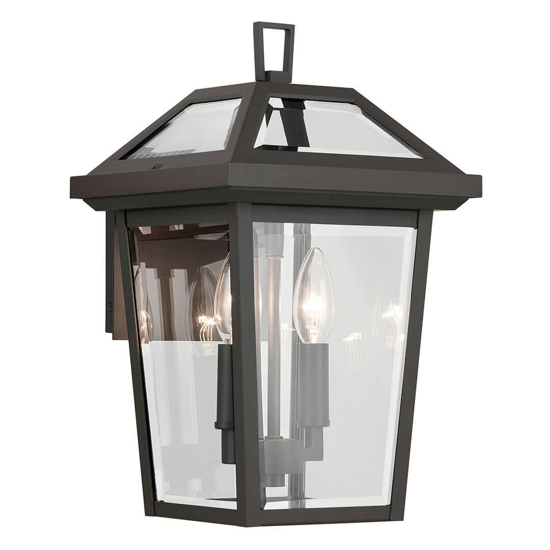 The Regence 14" 2 Light Outdoor Wall Light in Olde Bronze on a white background