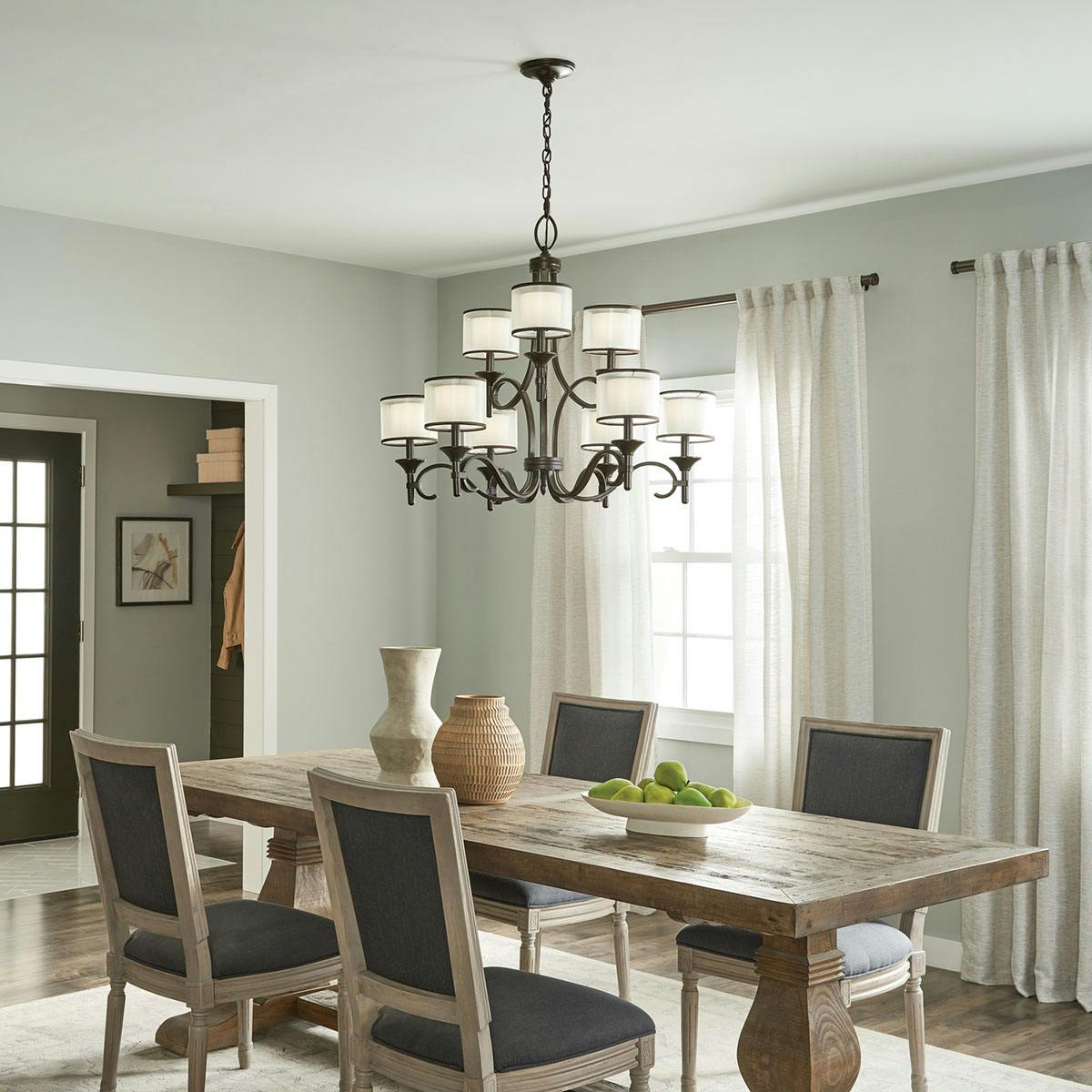 Day time dining room image featuring Lacey chandelier 42382MIZ