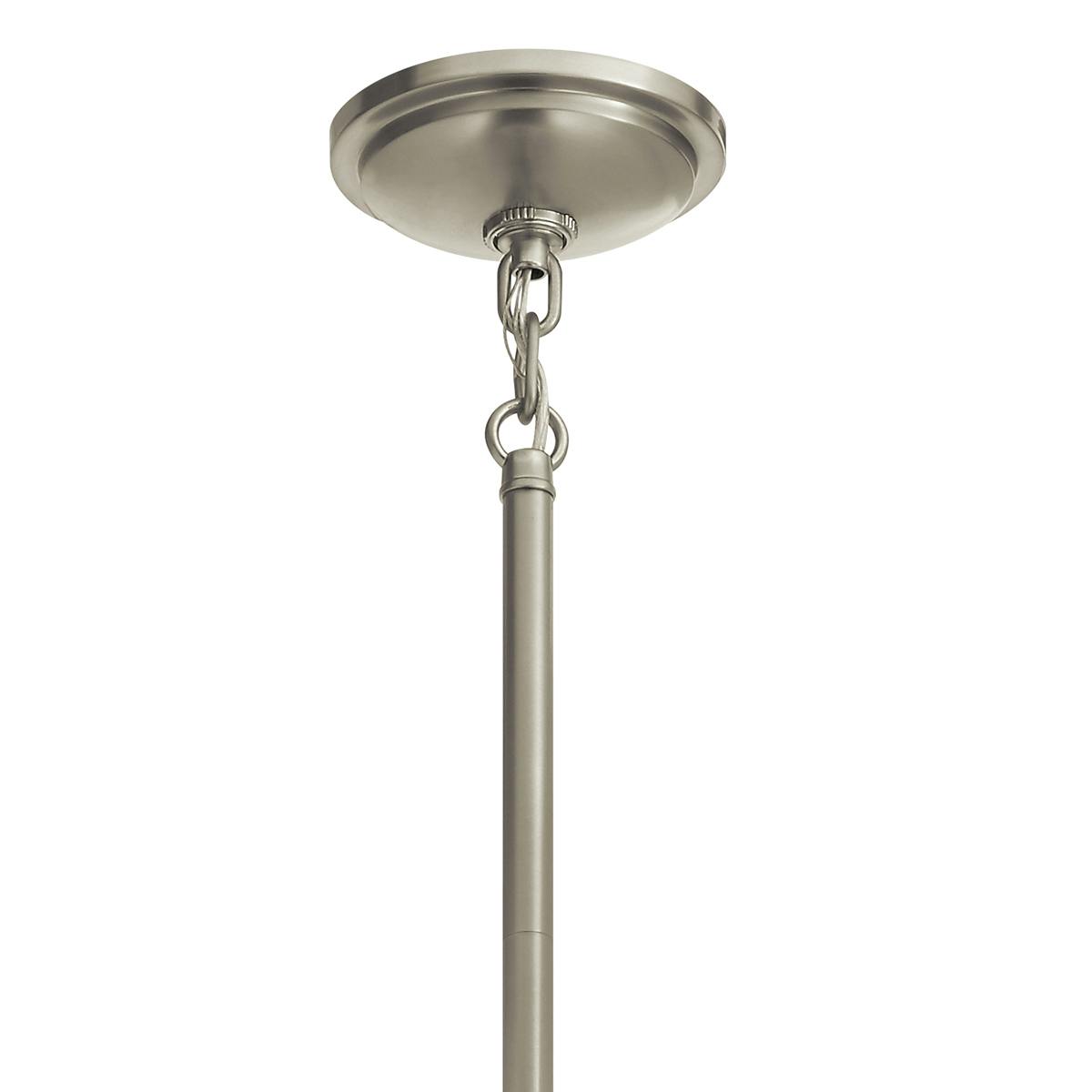 Canopy for the Tollis 23.75" Foyer Pendant Nickel on a white background