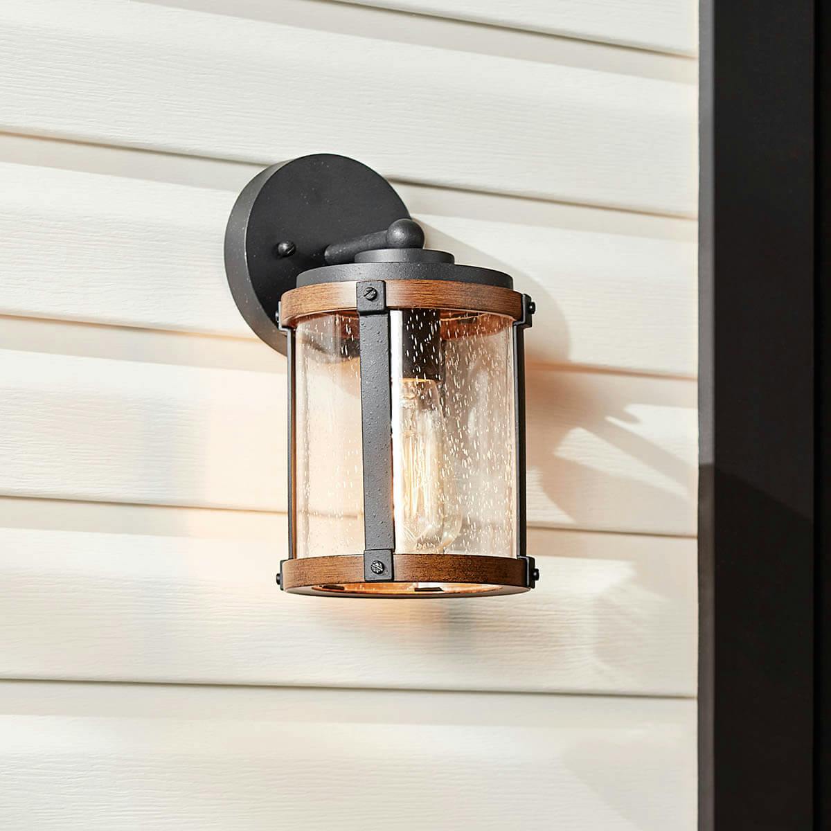 Day time exterior entry with Barrington wall light 39494
