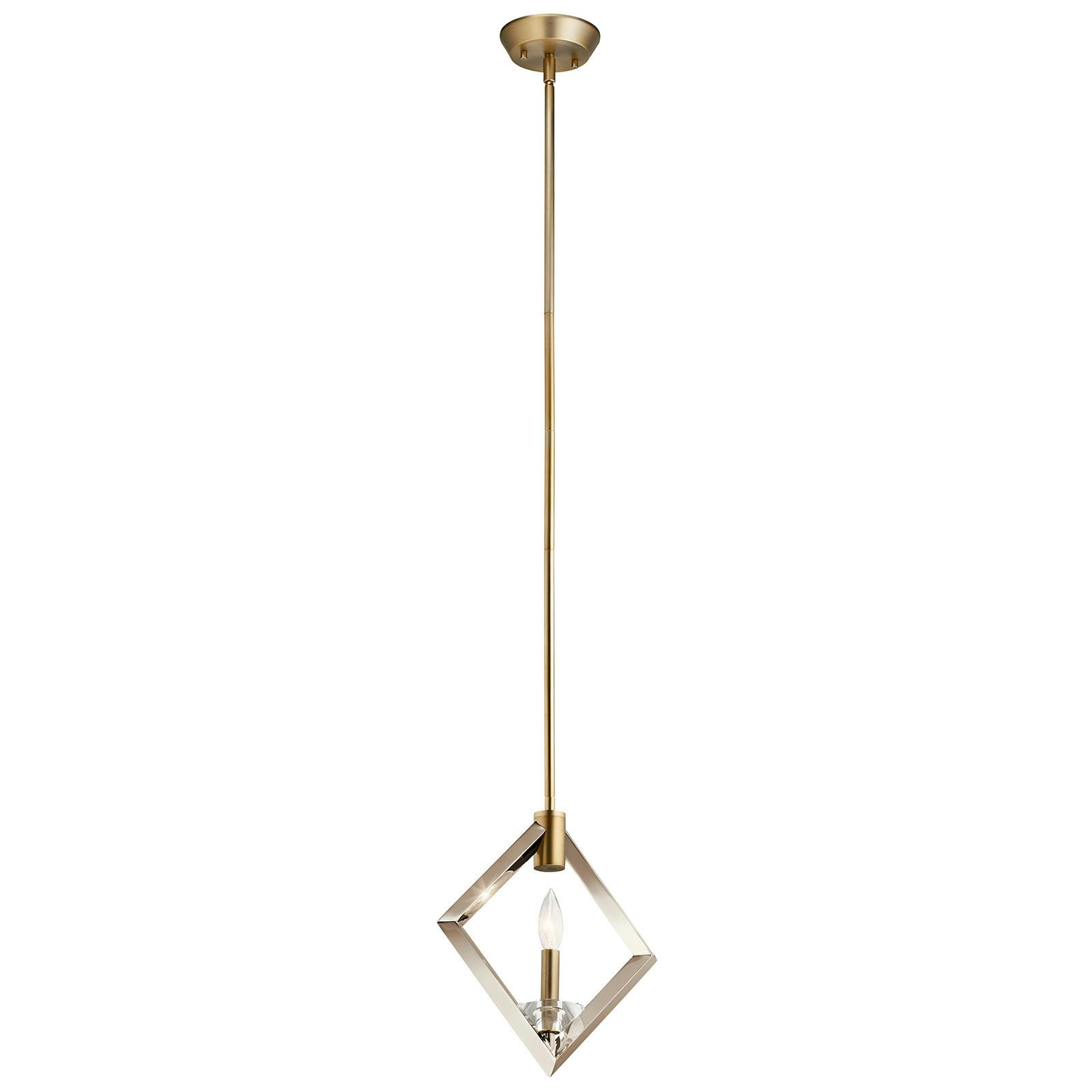 Layan™ Mini Pendant Polished Nickel on a white background