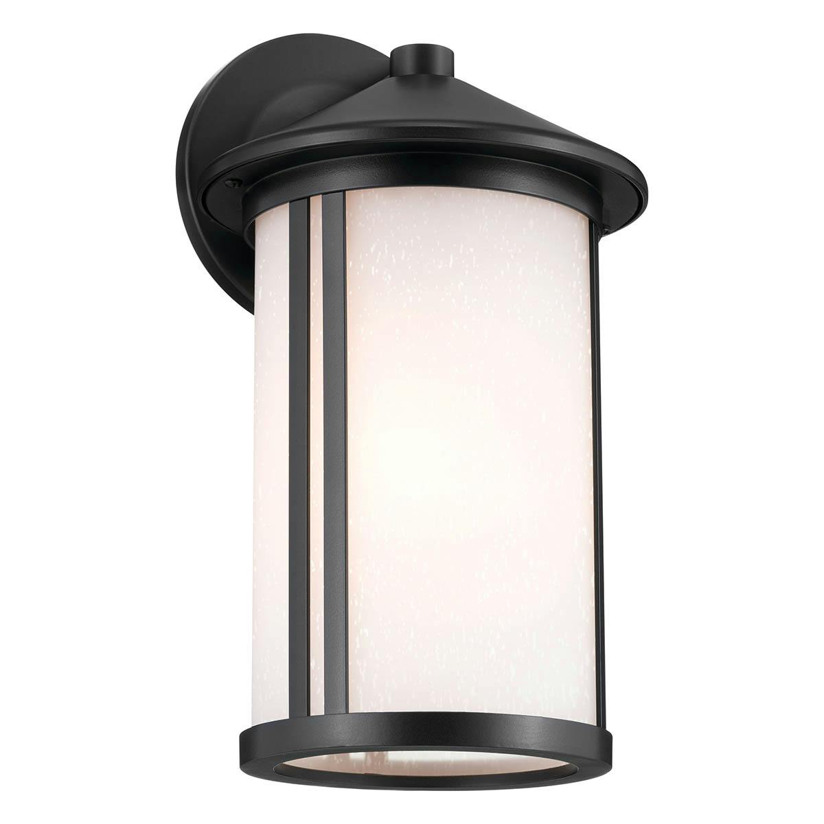 Lombard 12.7" 1 Light Wall Light Black on a white background