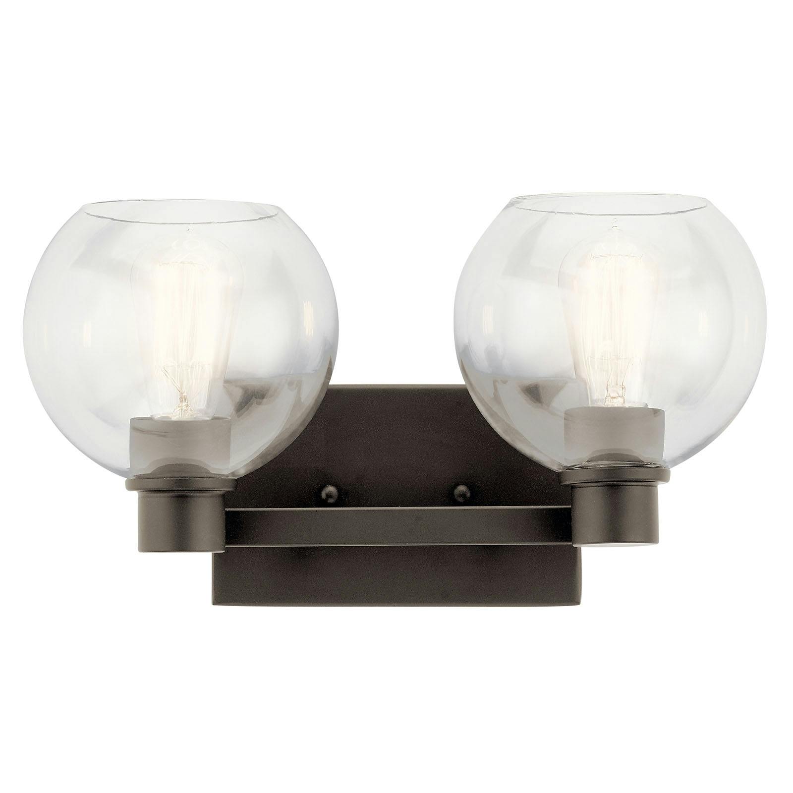 The Harmony 2 Light Vanity Light Olde Bronze® facing up on a white background