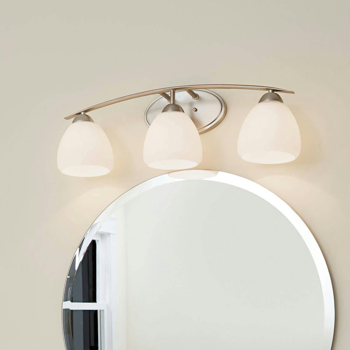Day time Bathroom featuring Calleigh vanity light 45119NI