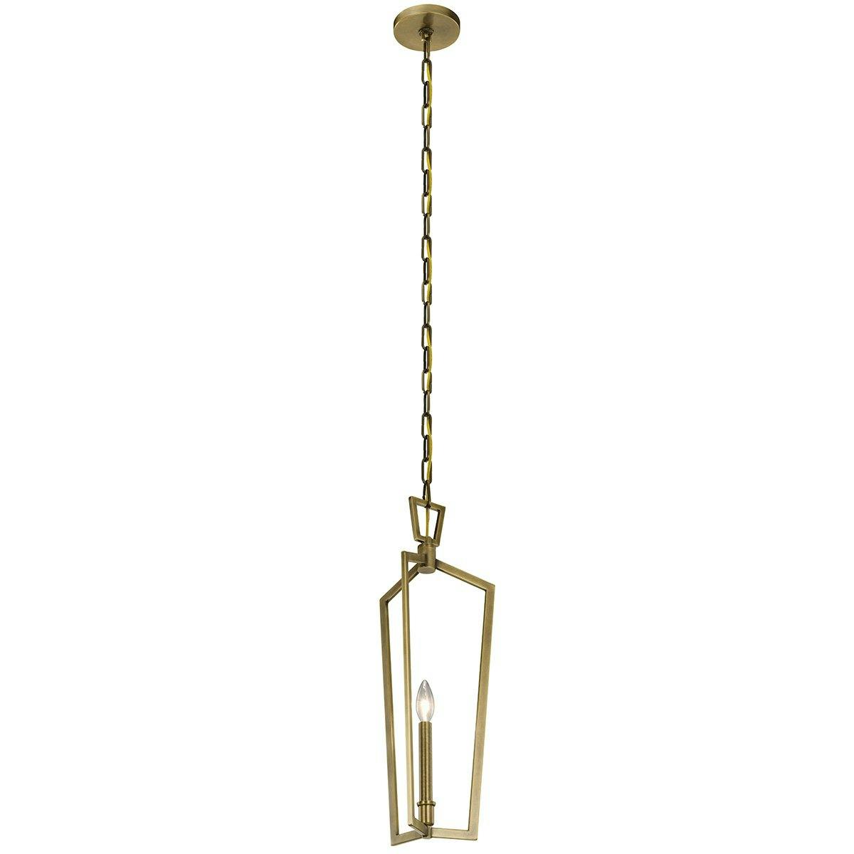 Abbotswell 23.5" Mini Pendant Brass on a white background