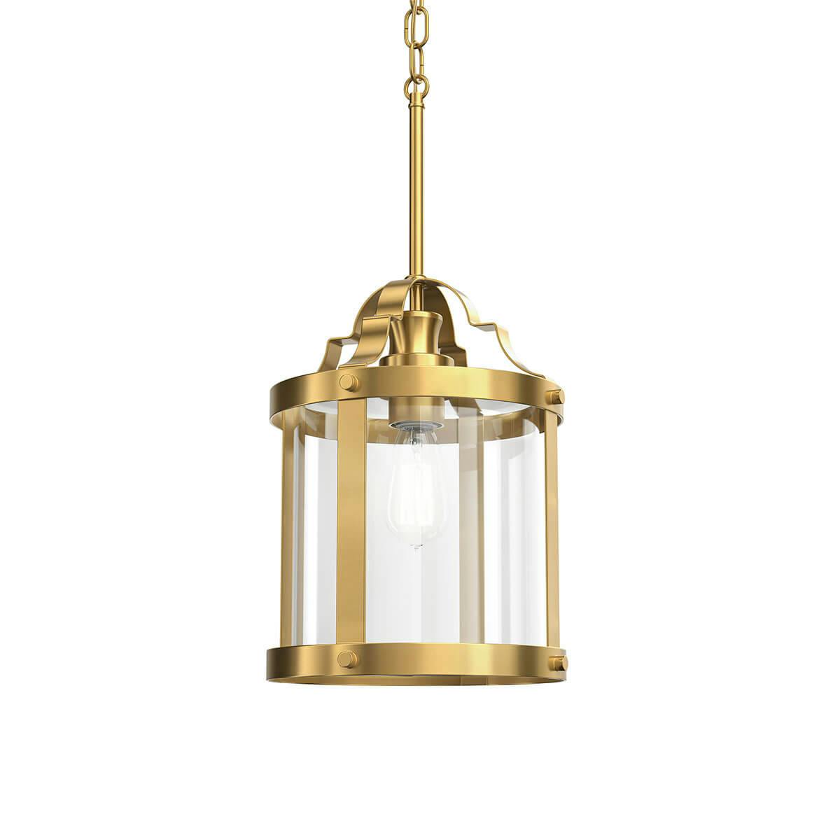 Farona 10.5" 1 Light Pendant Classic Gold without the canopy on a white background
