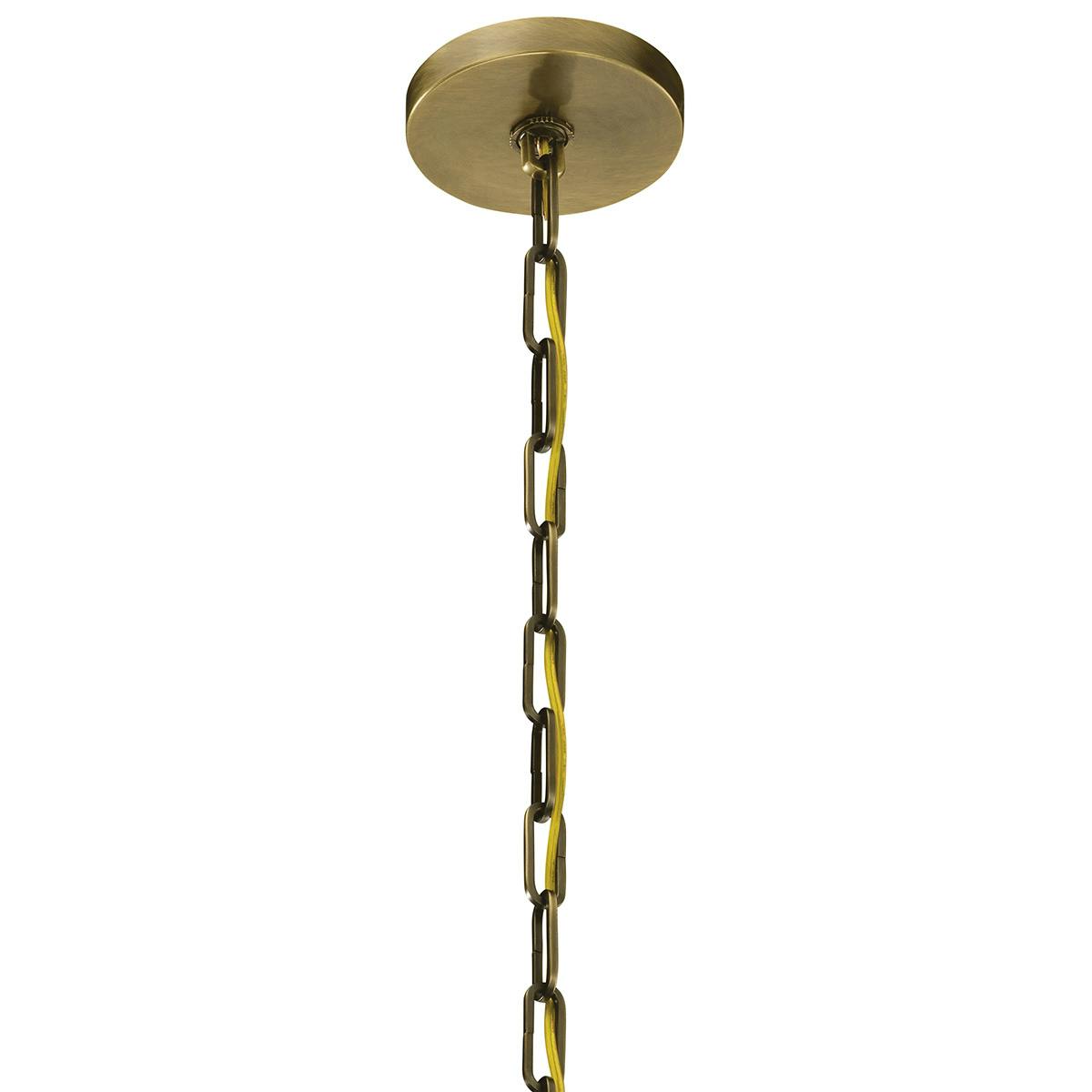 Canopy for the Abbotswell 23.5" Mini Pendant Brass on a white background