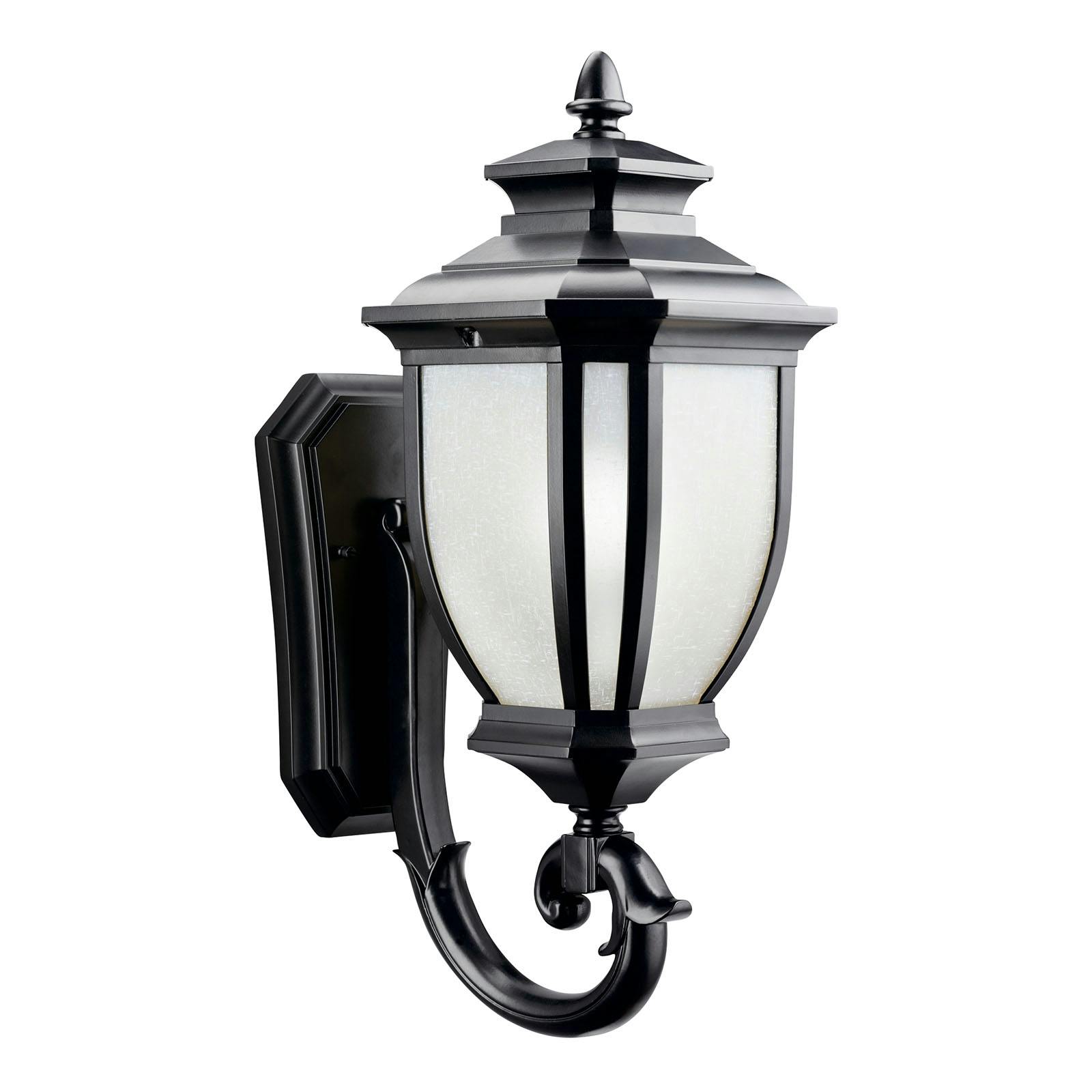 Salisbury 19.25" Wall Light in Black on a white background