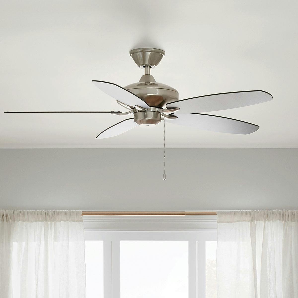 Day time living room featuring Renew ceiling fan 330160BSS