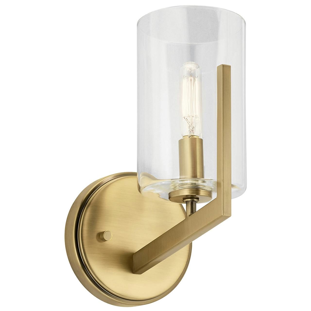 Nye 9.75" 1 Light Sconce in Brass on a white background