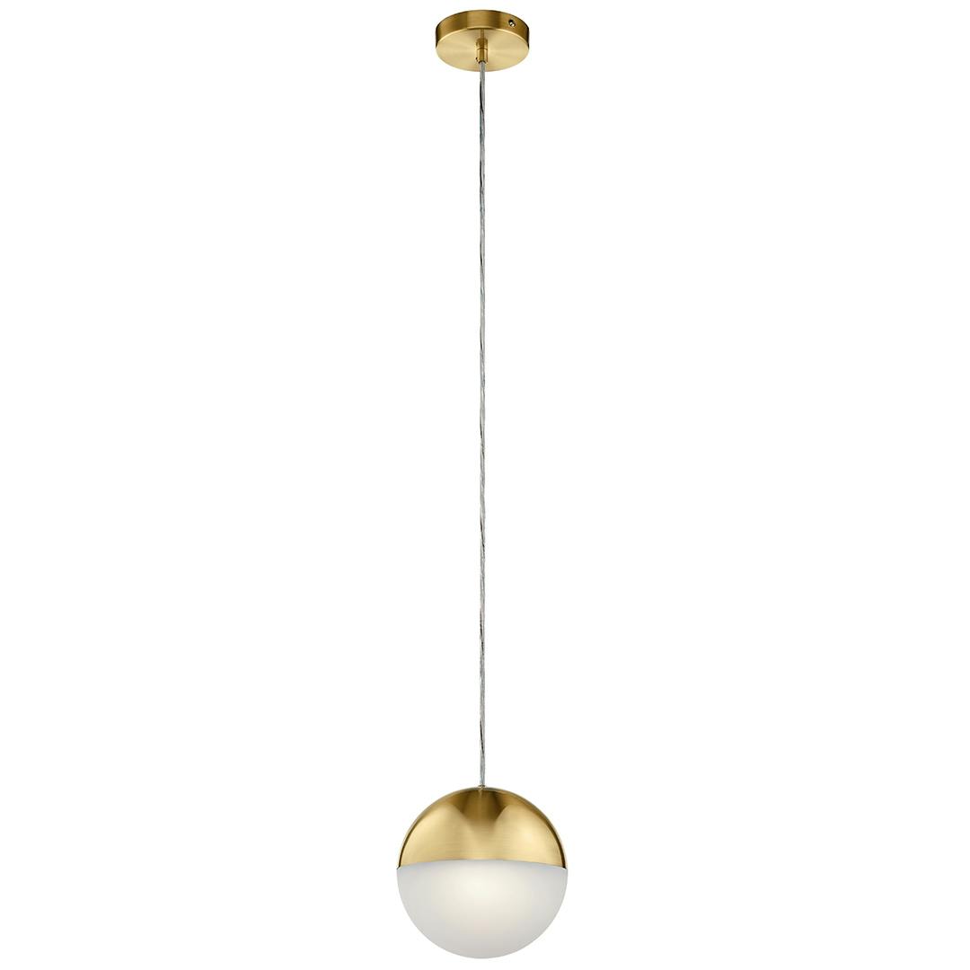 Moonlit 8" LED Pendant Champagne Gold on a white background