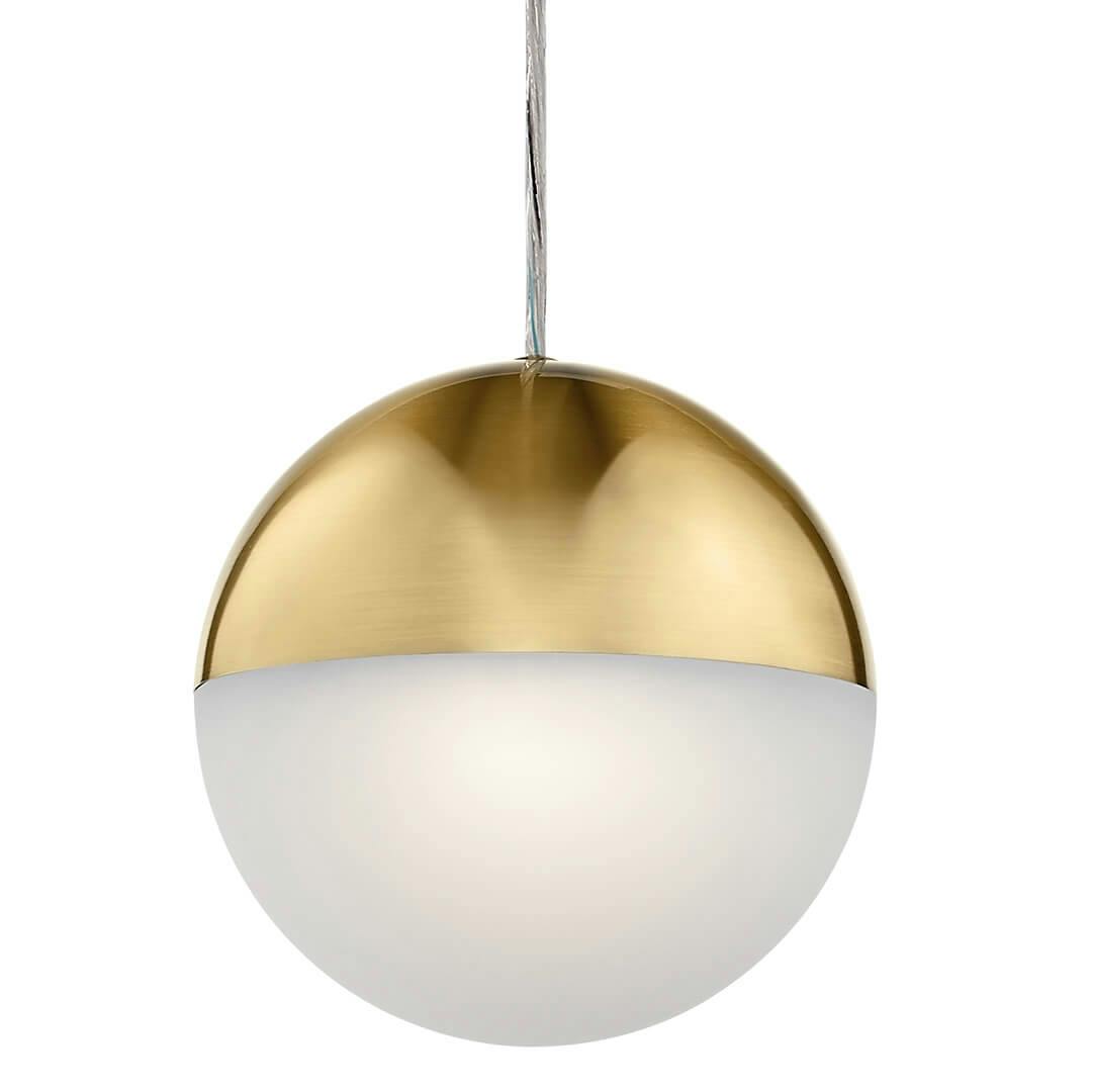 Moonlit 8" LED Pendant Champagne Gold on a white background
