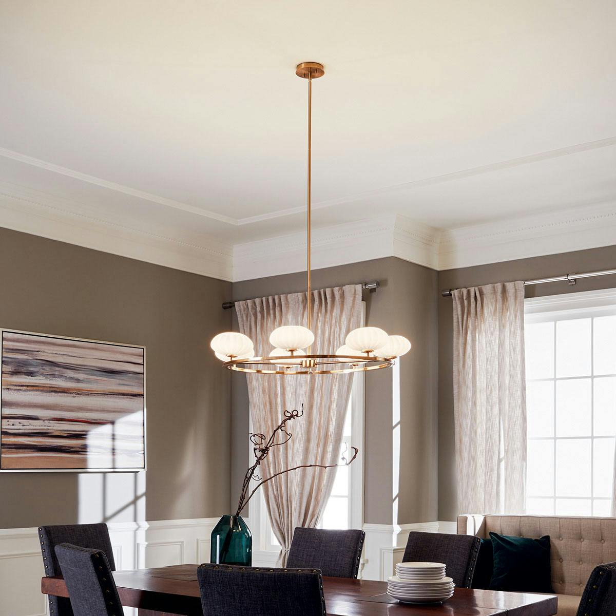Day time dining room image featuring Pim chandelier 52225FXG