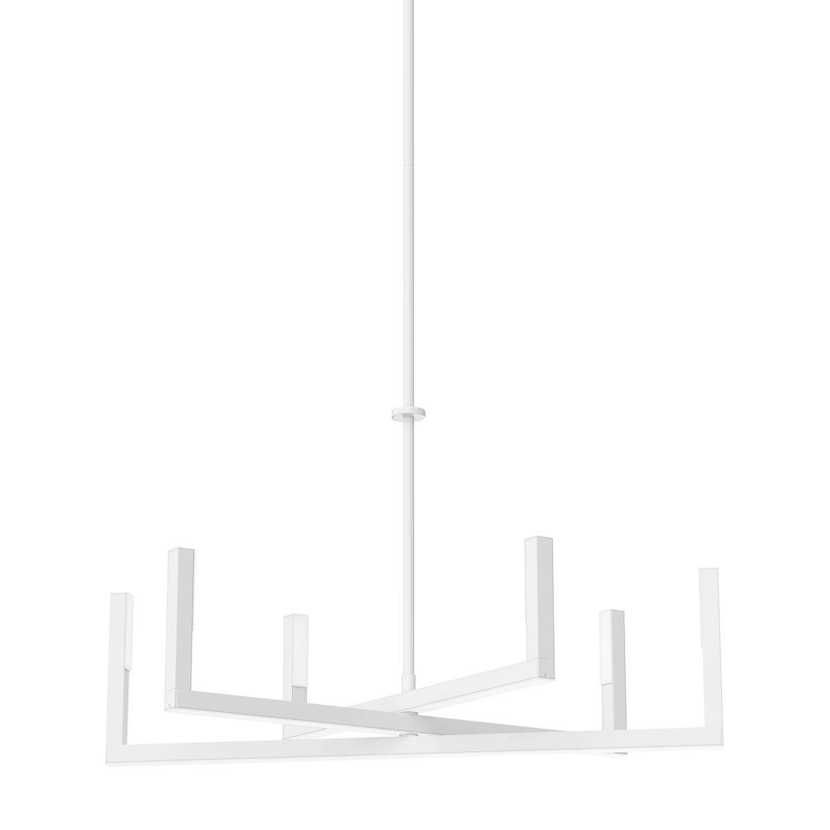Priam LED Chandelier White on a white background