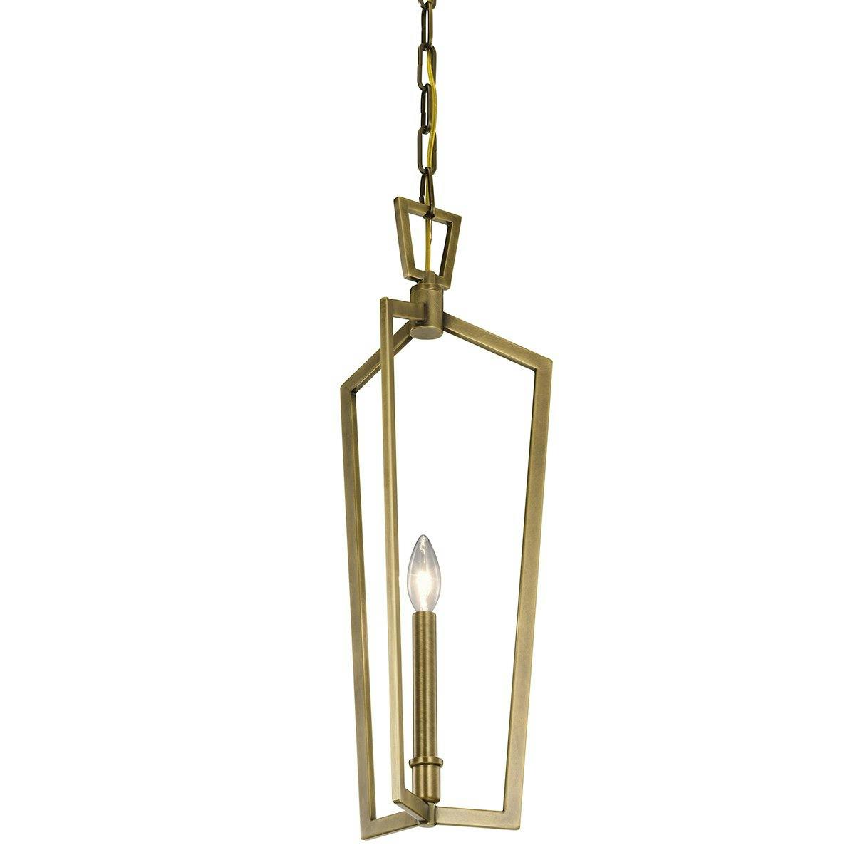 Close up view of the Abbotswell 23.5" Mini Pendant Brass on a white background