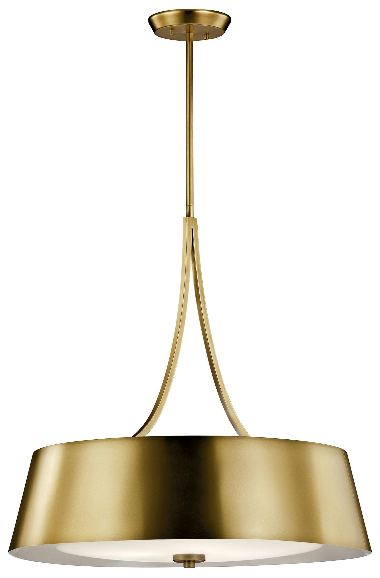 Maclain 4 Light Round Pendant Bronze on a white background
