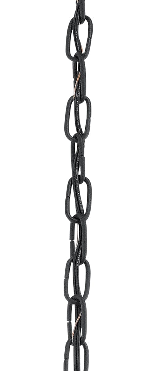 36" Outdoor Chain Textured Black on a white background