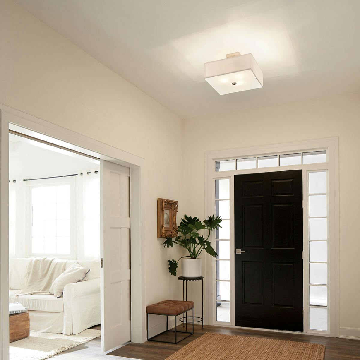 Day time Hallway image featuring Shailene flush mount light 43693NI