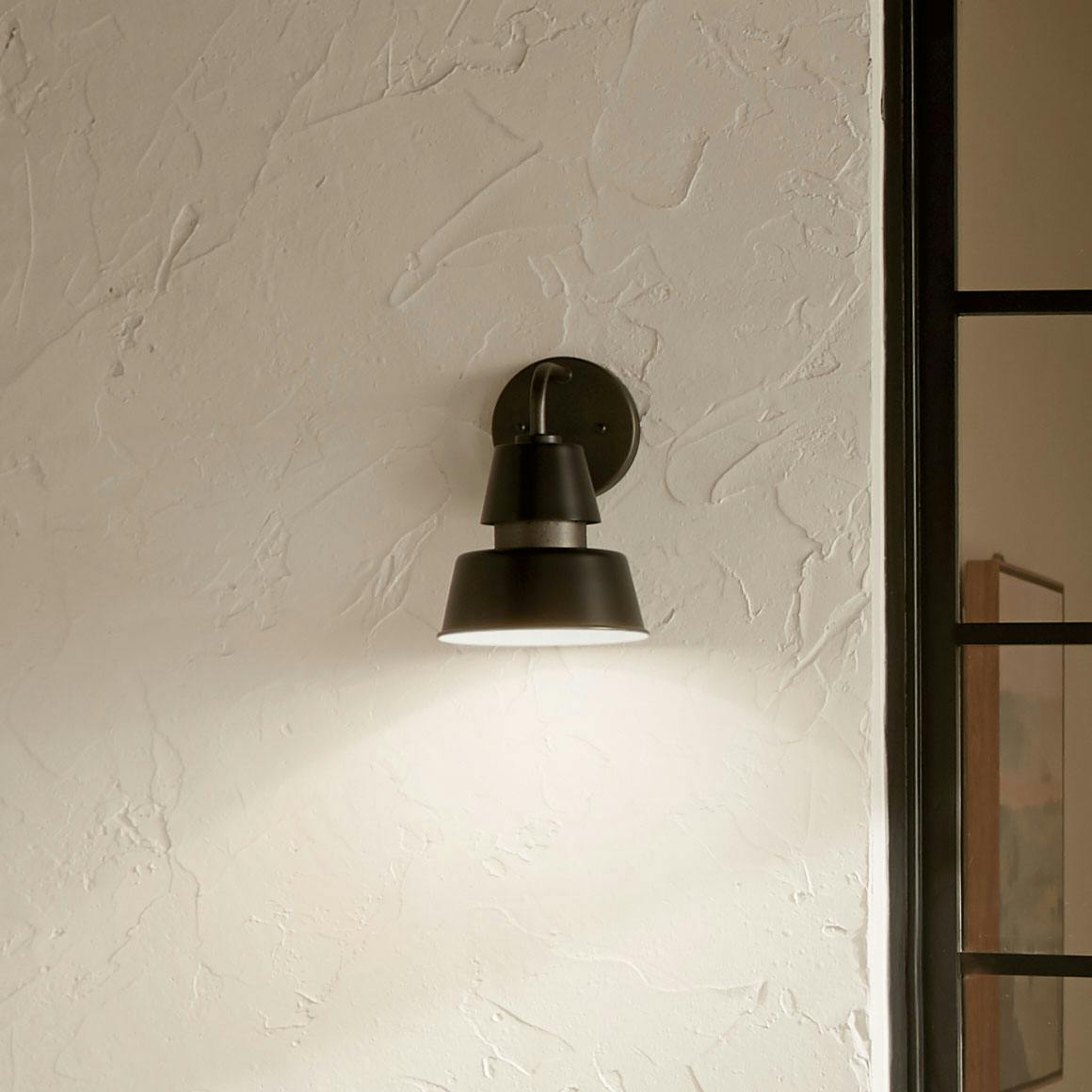 Day time Exterior image featuring Lozano outdoor wall light 59001BK