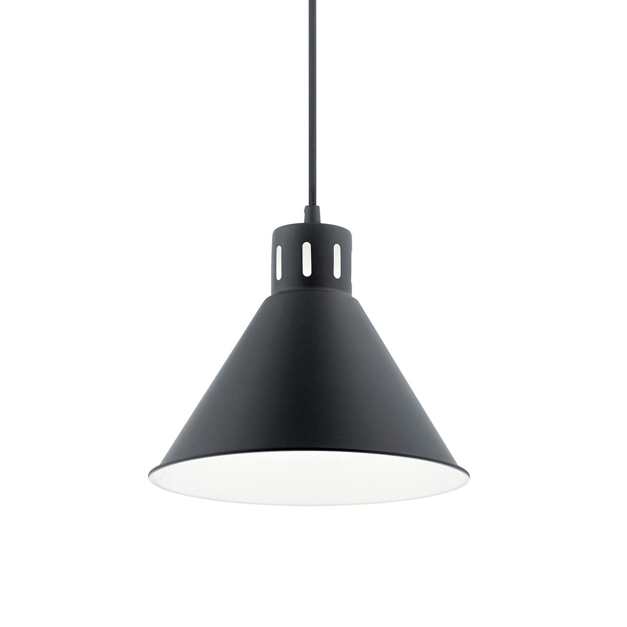 Zailey™ 9.5" 1 Light Pendant in Black without the canopy on a white background