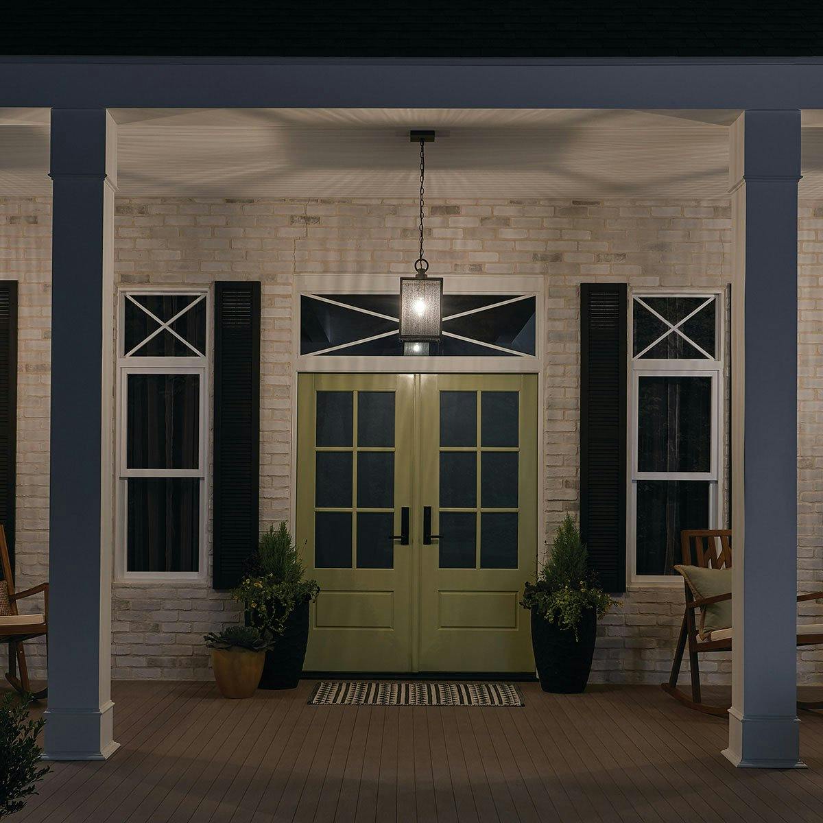 Night time porch image featuring Lahden pendant 59008WZC