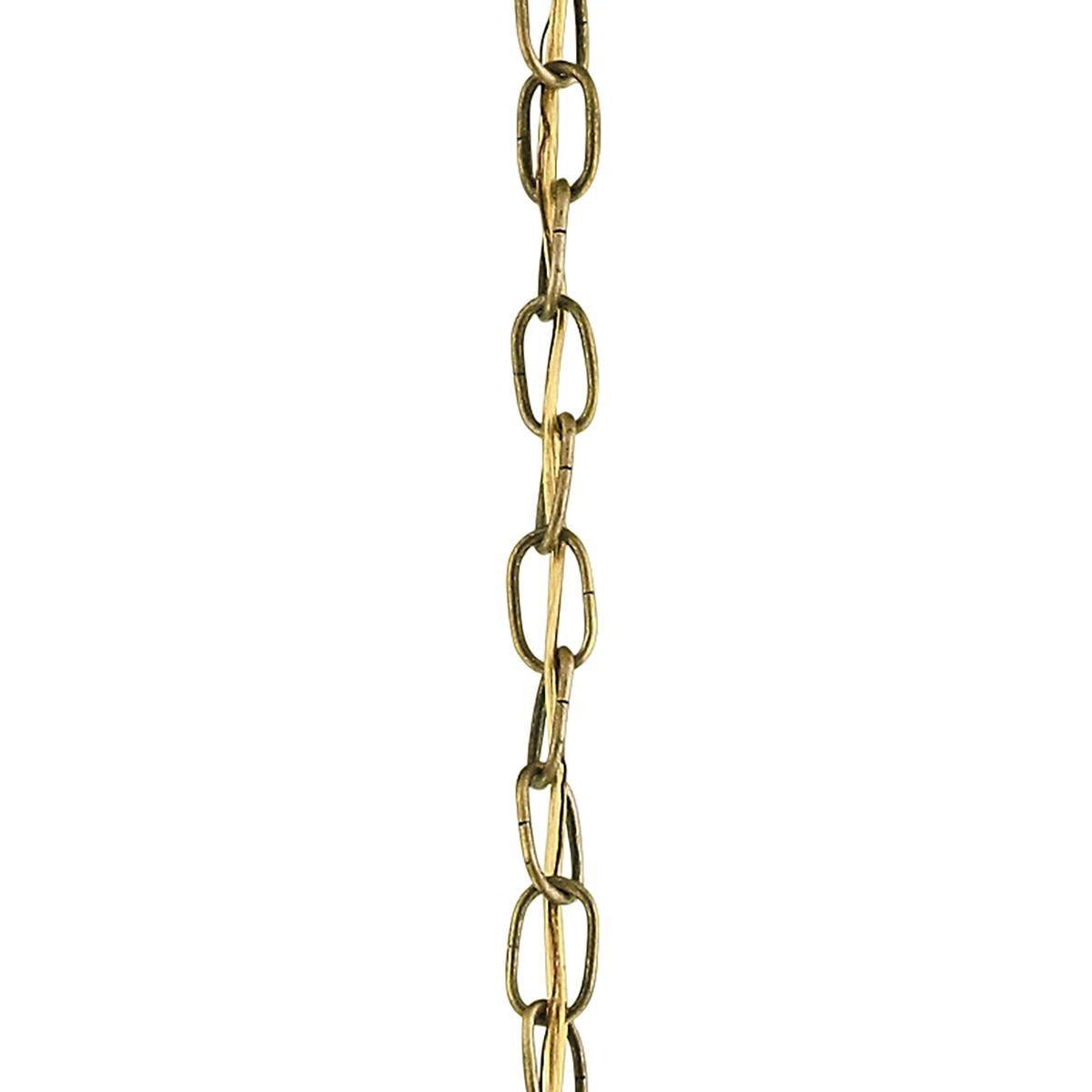 36" Standard Gauge Chain Natural Brass on a white background