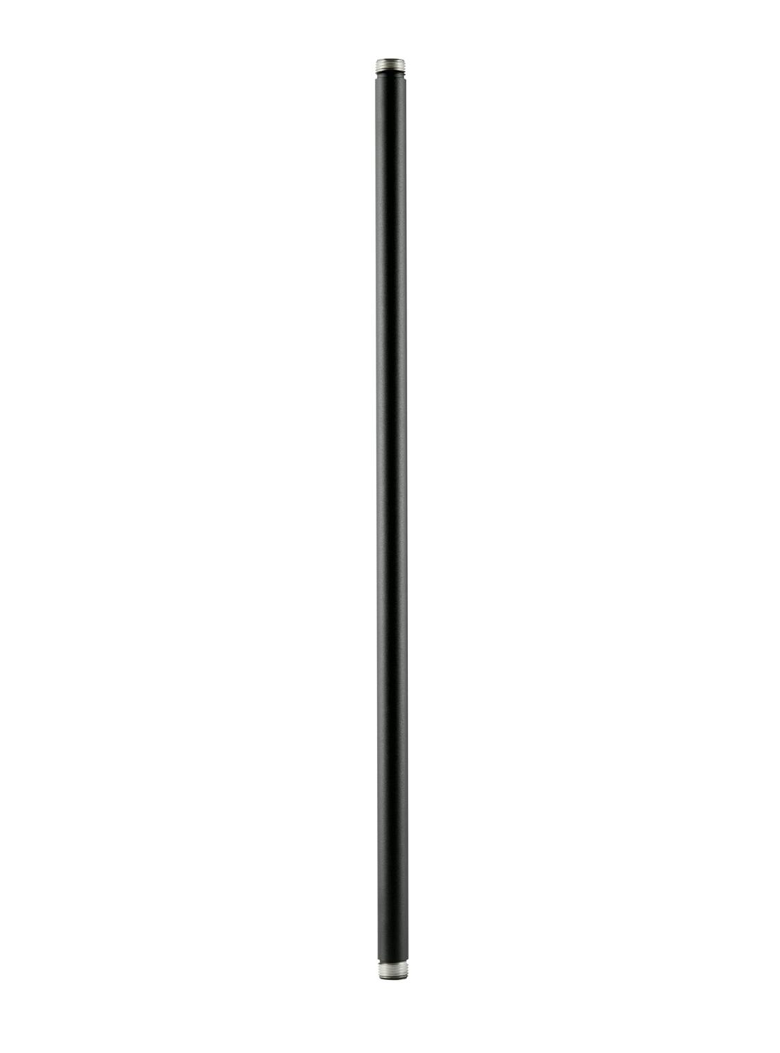 24" Fixture Mounting Stems .5 NPSM Textured Black on a white background