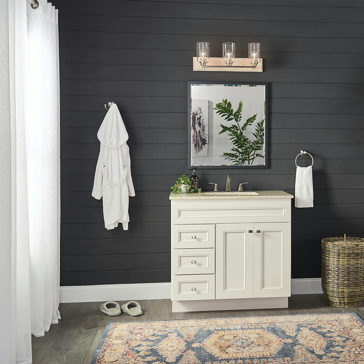 Day time Bathroom featuring Amity vanity light 37481