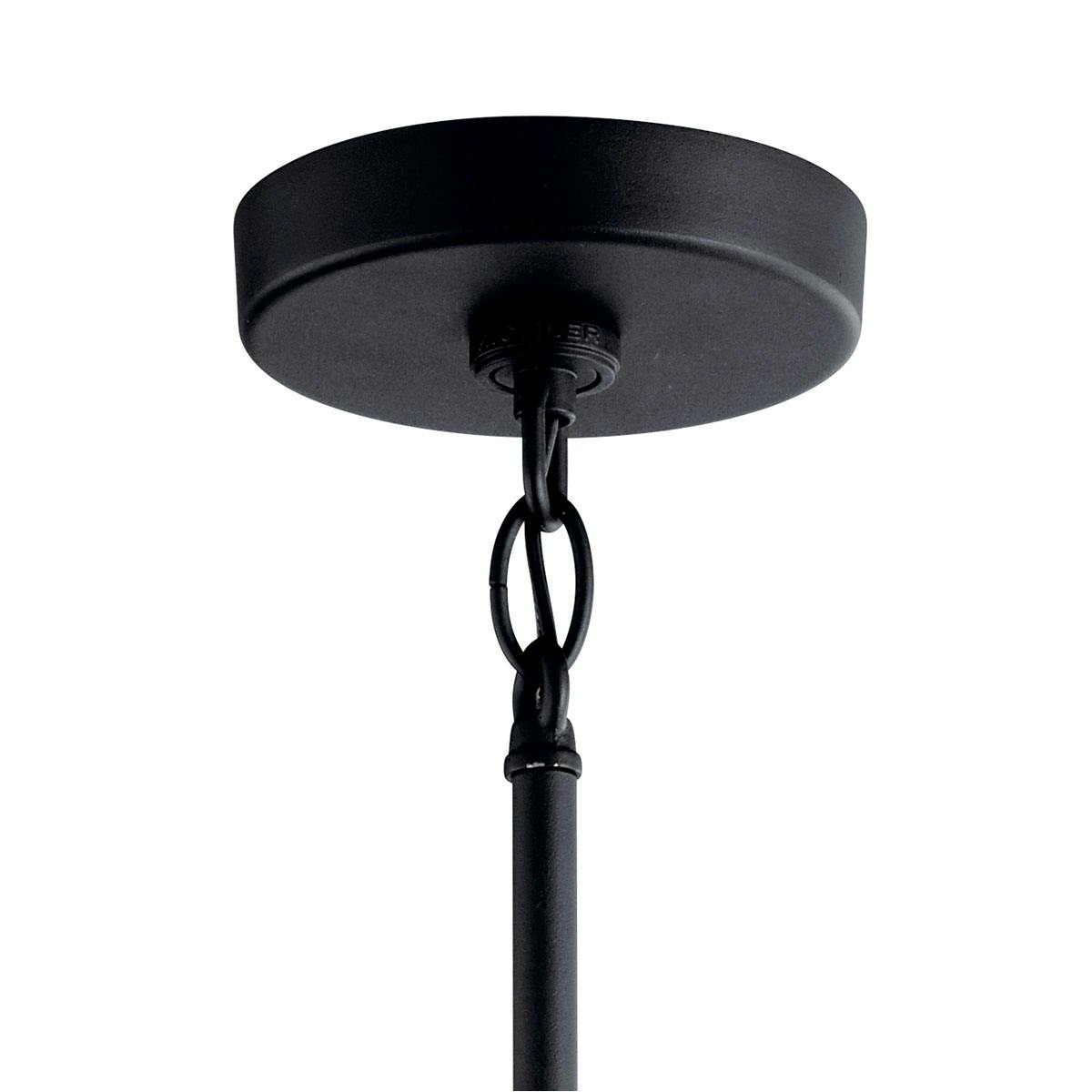 Canopy for the Camillo 18" 1 Light Hanging Pendant Black on a white background