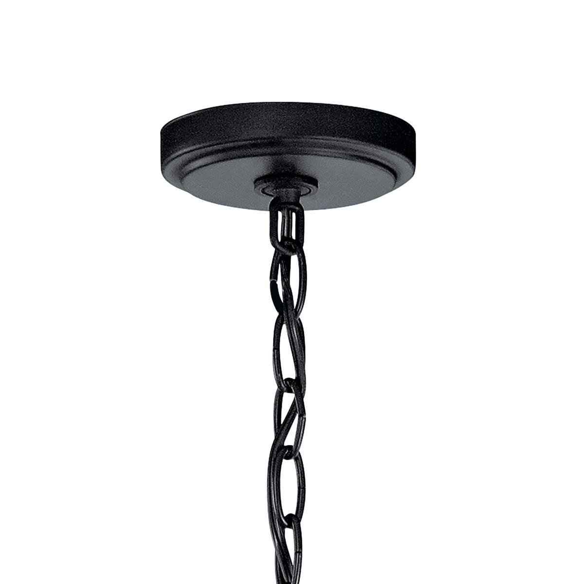 Canopy for the Winslow™ 3 Light Chandelier Black on a white background