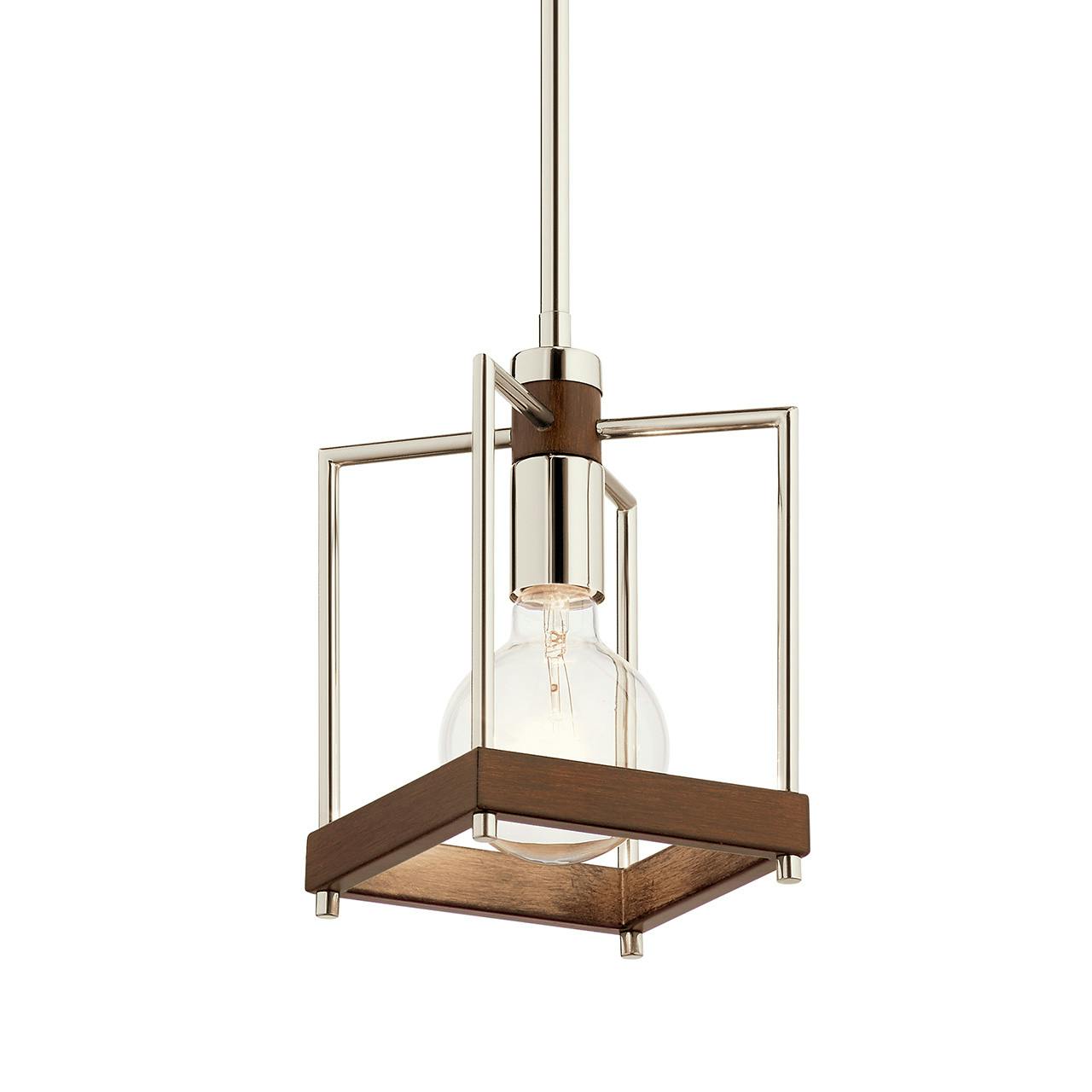 Tanis™ 1 Light Pendant Auburn Stained without the canopy on a white background