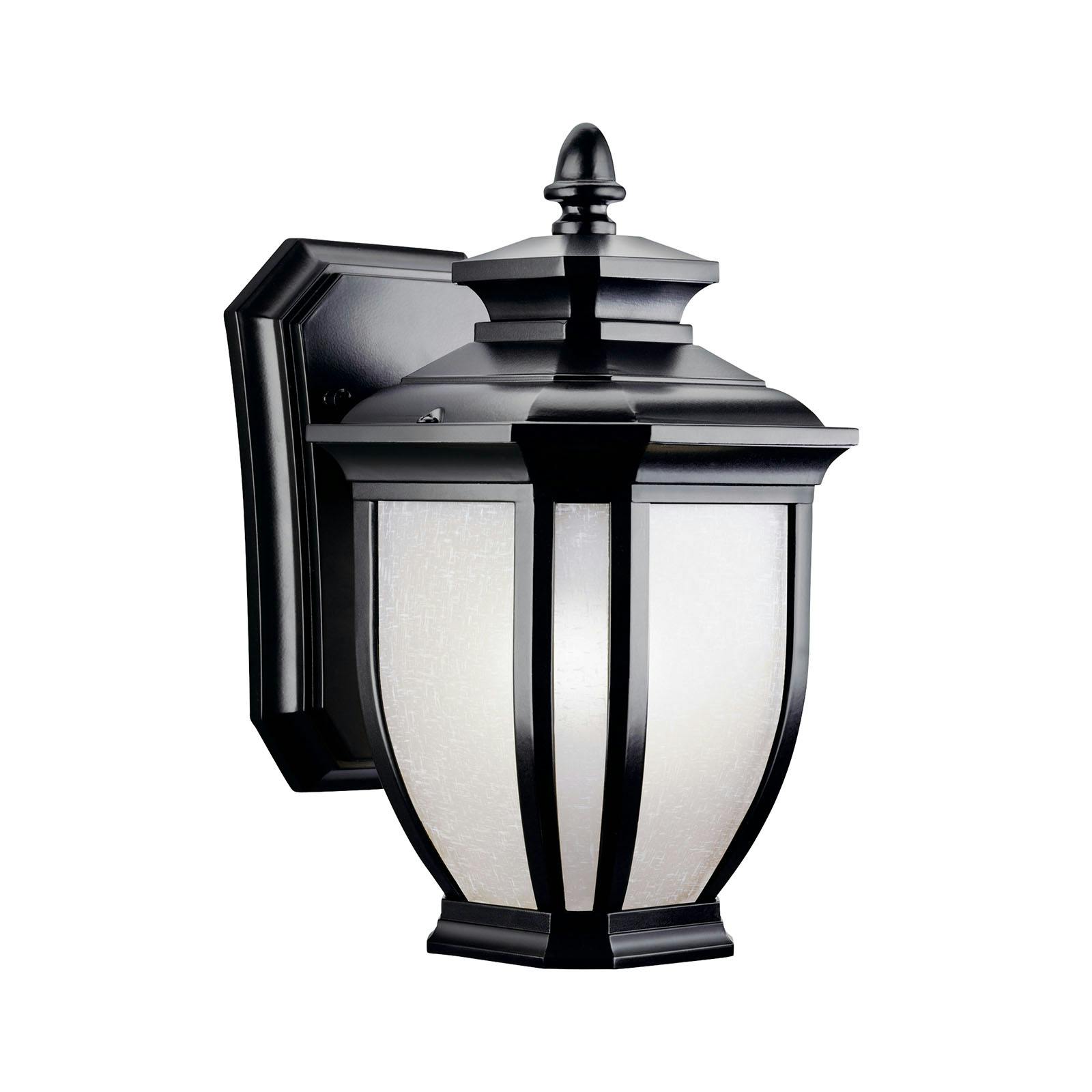 Salisbury 10.25" Wall Light in Black on a white background