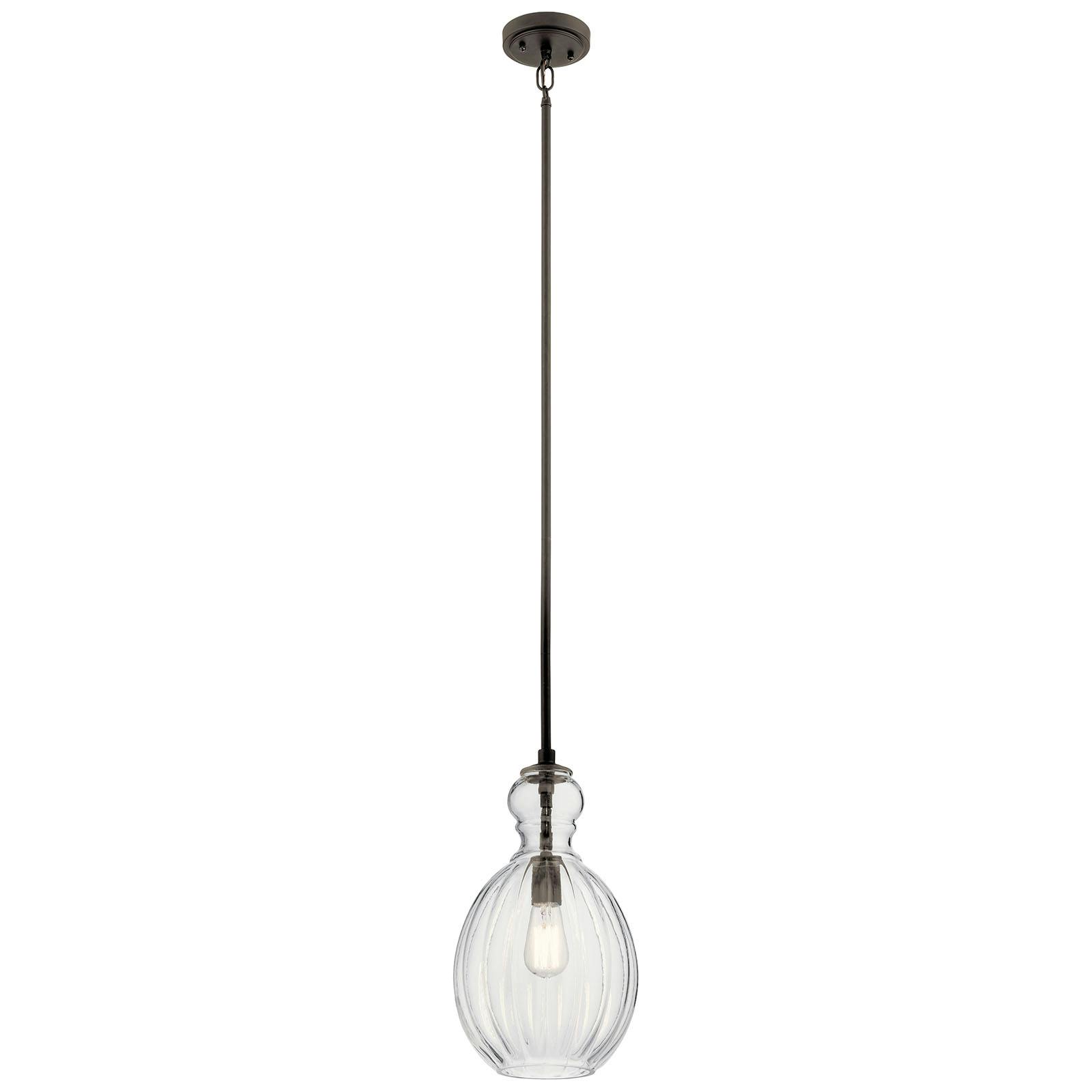 Riviera 16" Pendant in Olde Bronze on a white background