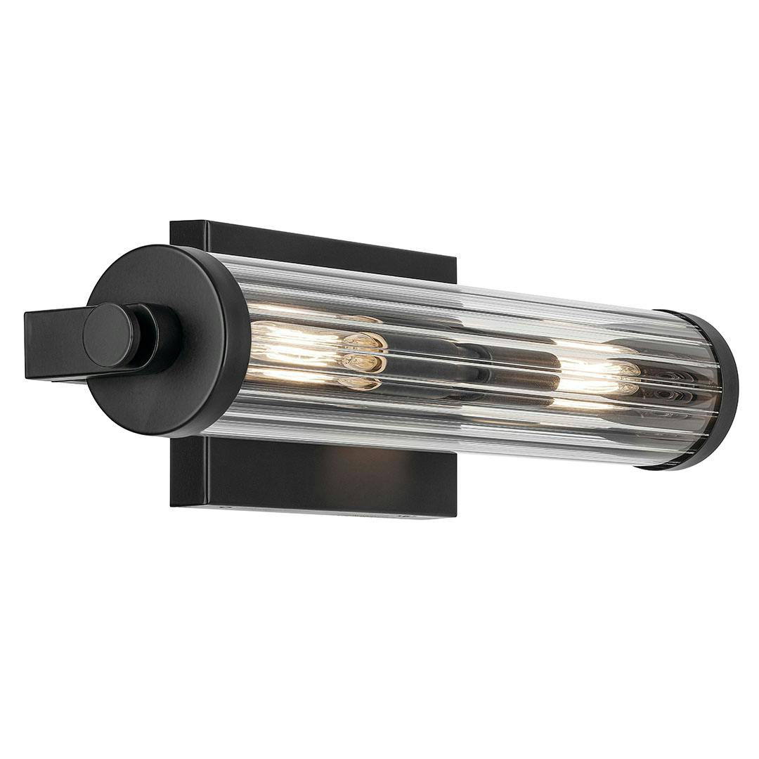 The Azores 16" 2-Light Wall Sconce in Black on a white background