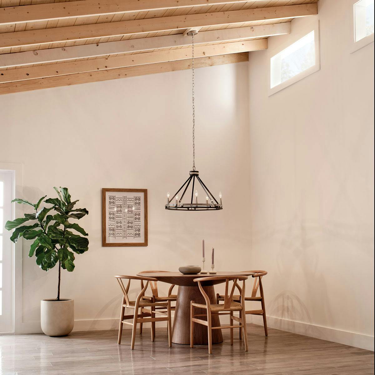 Day time dining room image featuring Stetton chandelier 82333