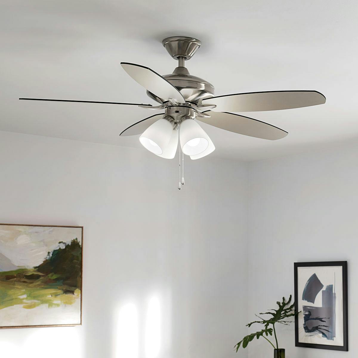 Day time living room featuring Renew ceiling fan 330162BSS