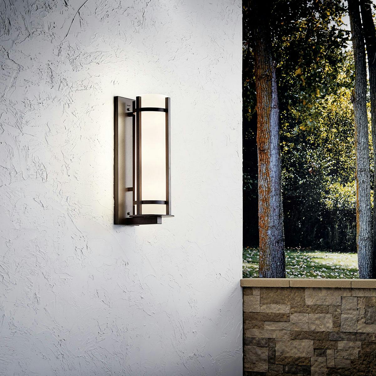 Day time Exterior image featuring Camden outdoor wall light 49122AVI