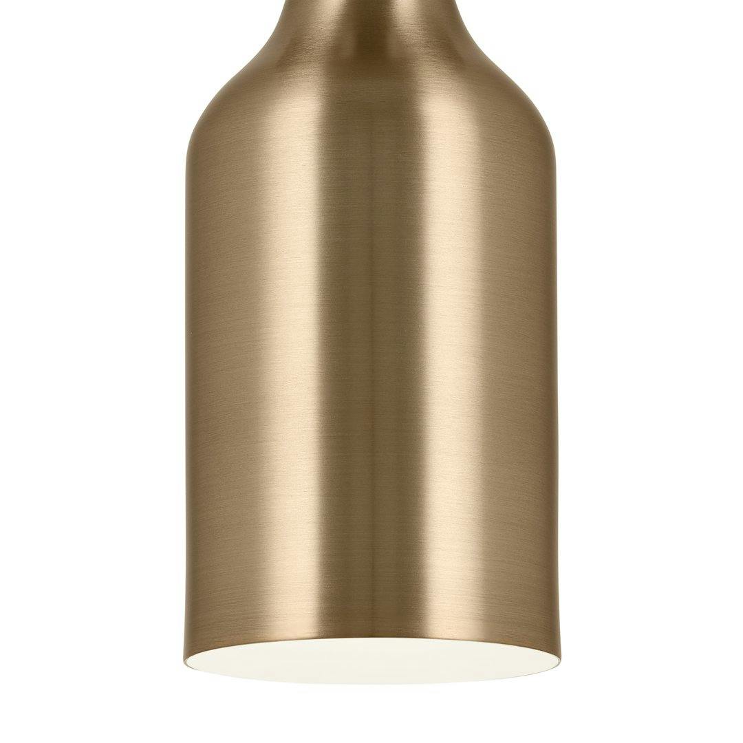 Sisu 9 Inch 1 Light Semi Flush in Champagne Bronze on a white background
