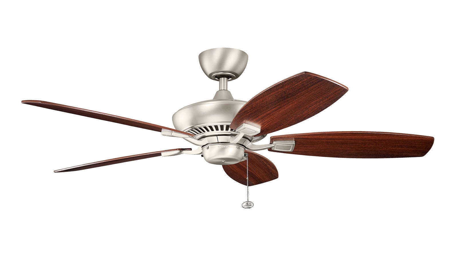 Canfield 52" Fan Brushed Nickel on a white background