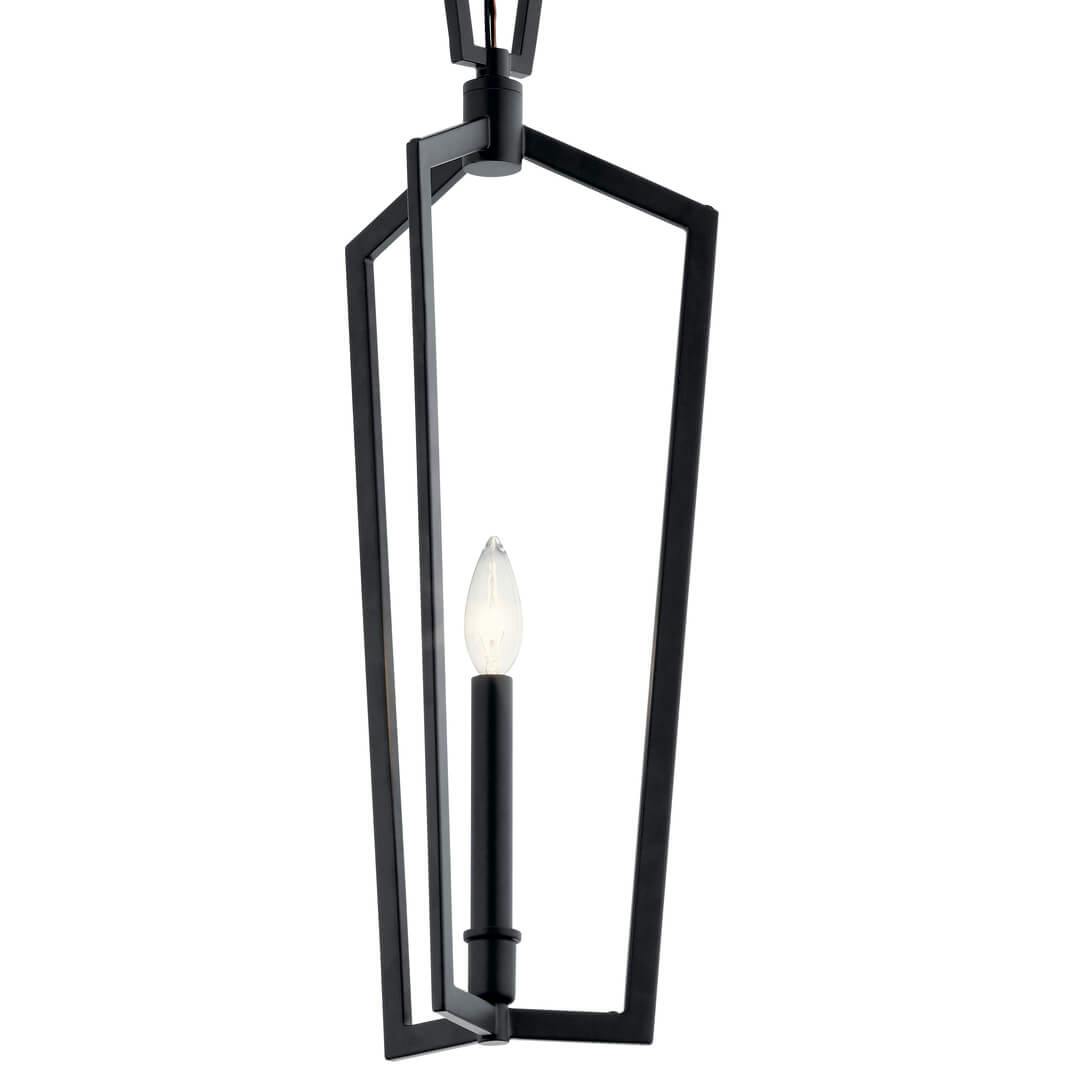Close up the  Abbotswell 23.5" Mini Pendant Black on a white background