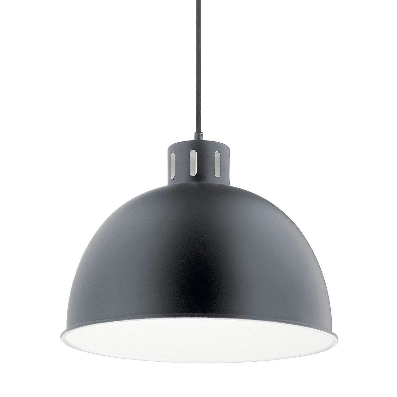 Zailey™ 15.75" 1 Light Pendant in Black without the canopy on a white background