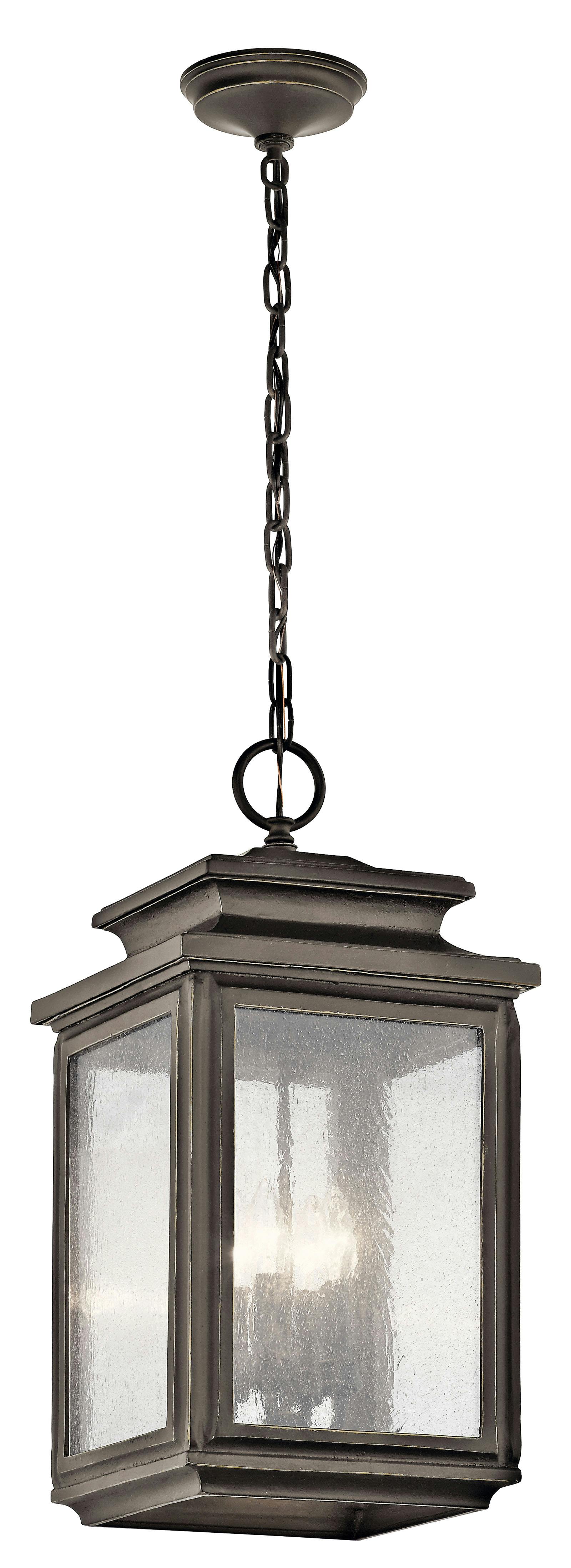 Wiscombe Park 4 Light Pendant Olde Bronze on a white background