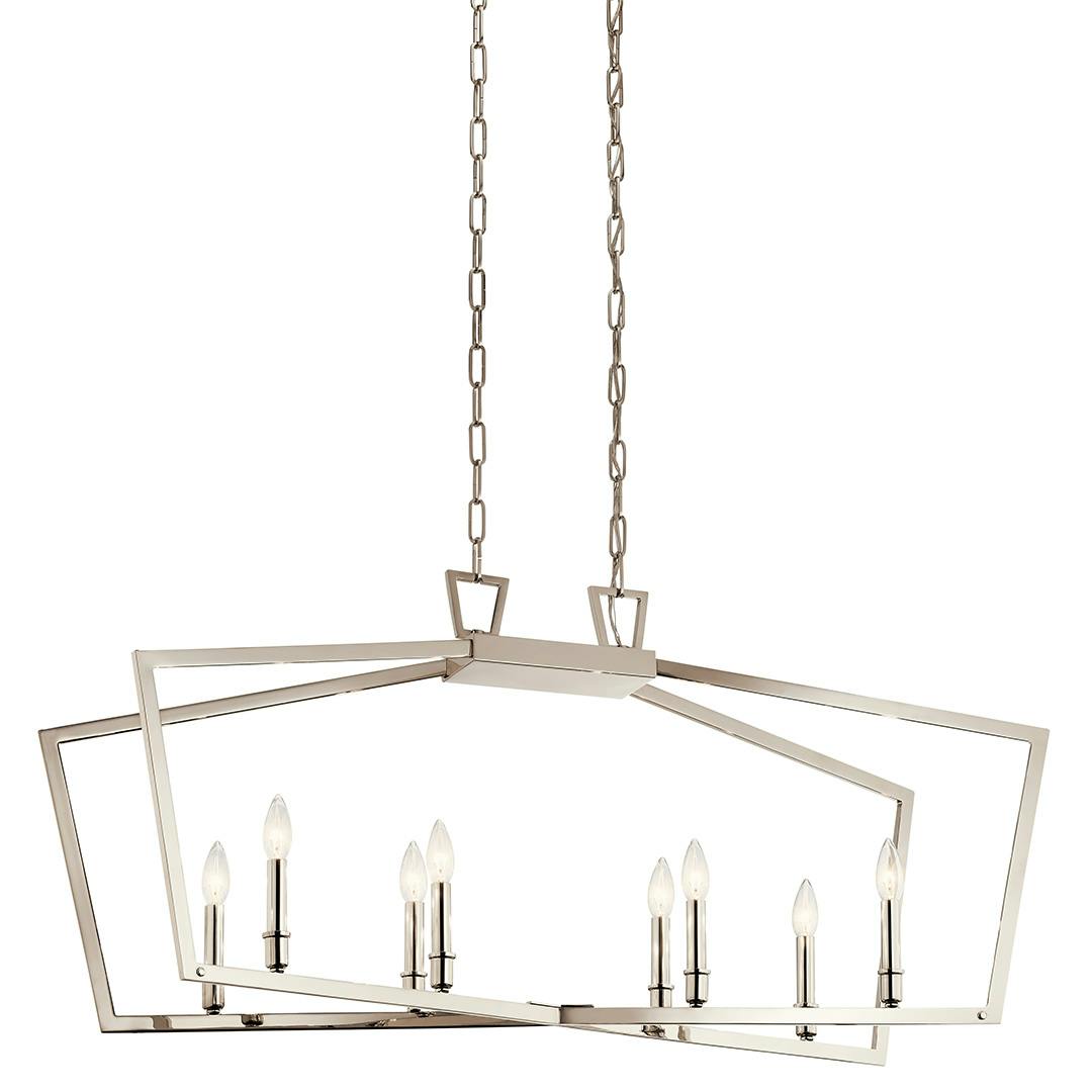 Abbotswell™ 8 Light Chandelier Nickel on a white background